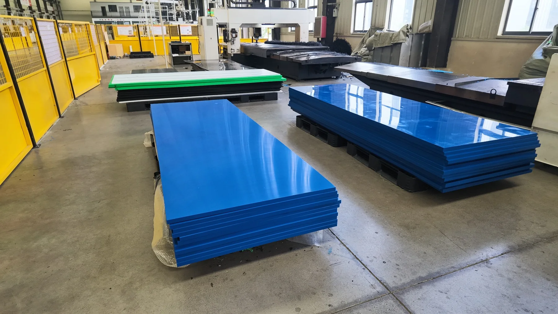 Blue green black UHMWPE sheets